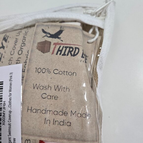 Third Eye Bikini Sarong Wrap Swimsuit Cover up in Pink Floral - One Size - Picture 3 of 5